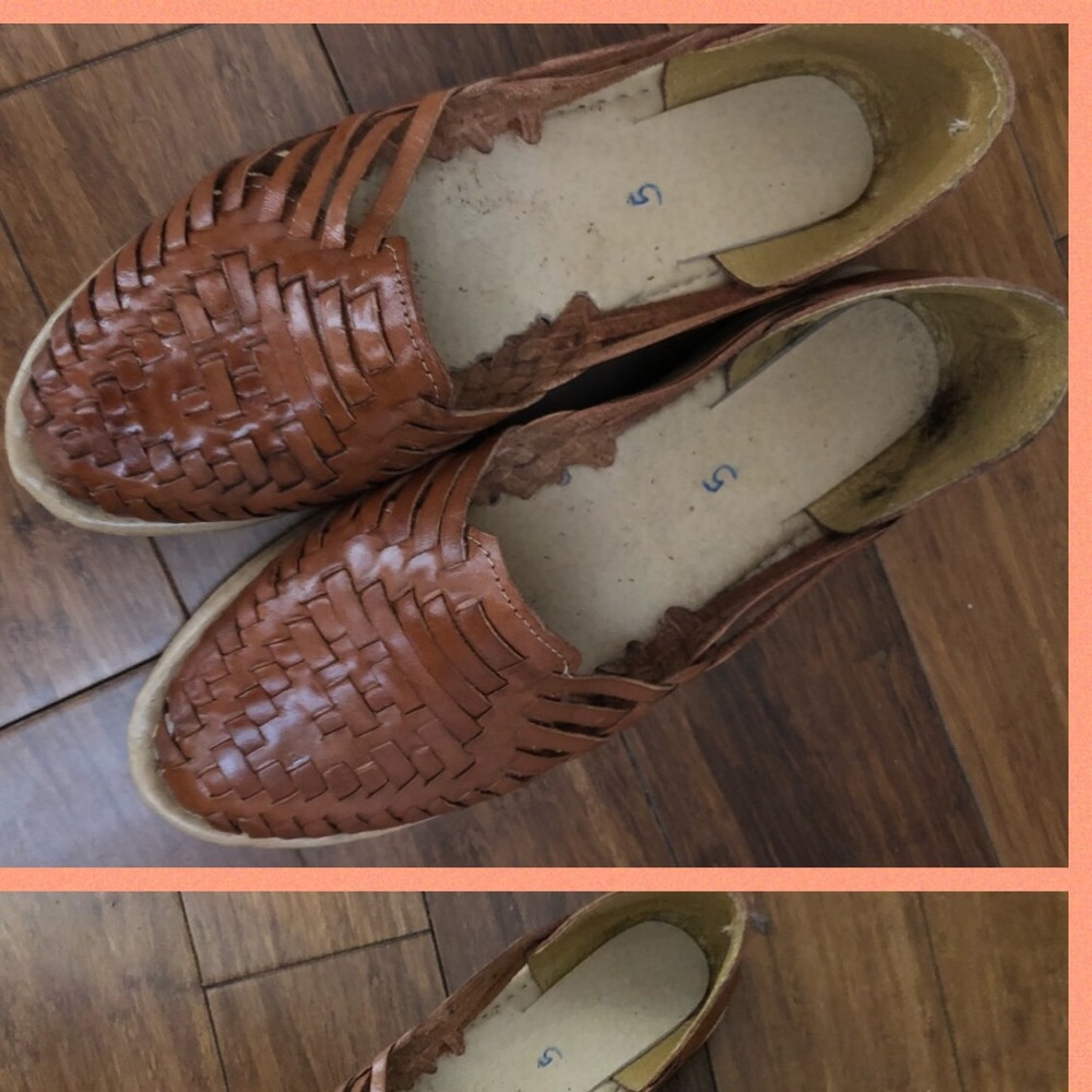 Huarche style handmade sandals—never worn!